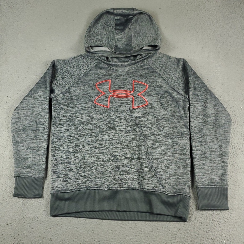Under Armour Sweater Womens Large Gray Pullover Hoodie Sweatshirt Ladies